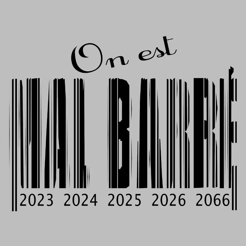 Schlecht durchgestrichener Barcode