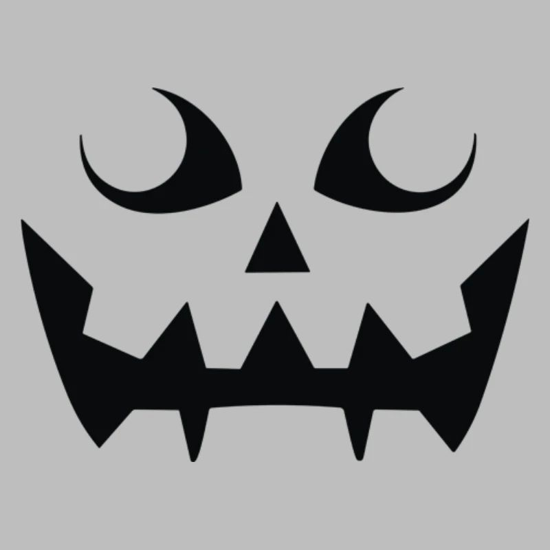 Grim Pumpkin Face Pattern