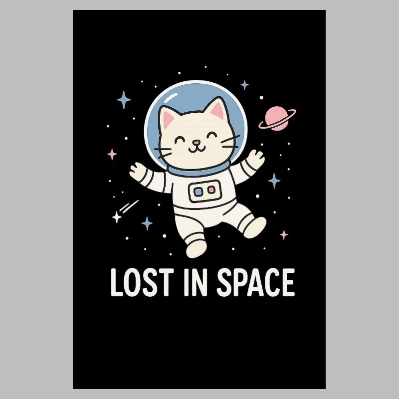 Astronaute chat perdu dans l’espace