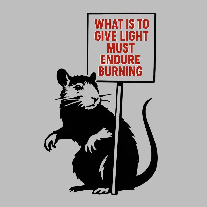 Light Needs Fire Quote Rat
