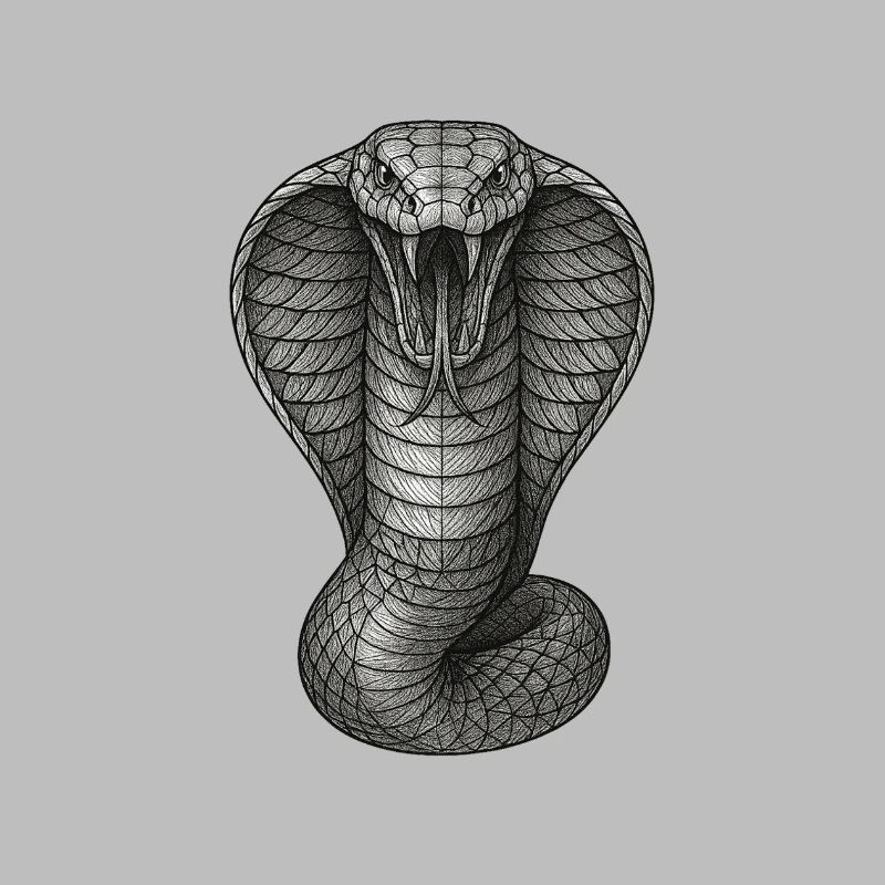 Cobra Graphite Line Illustration