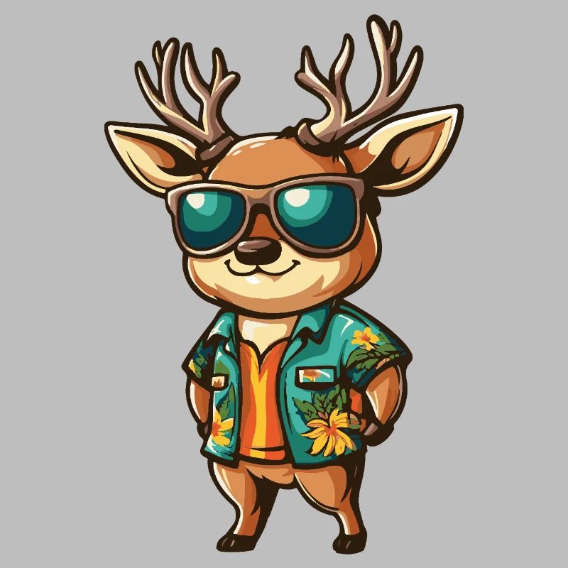 Deer Comic Vacation