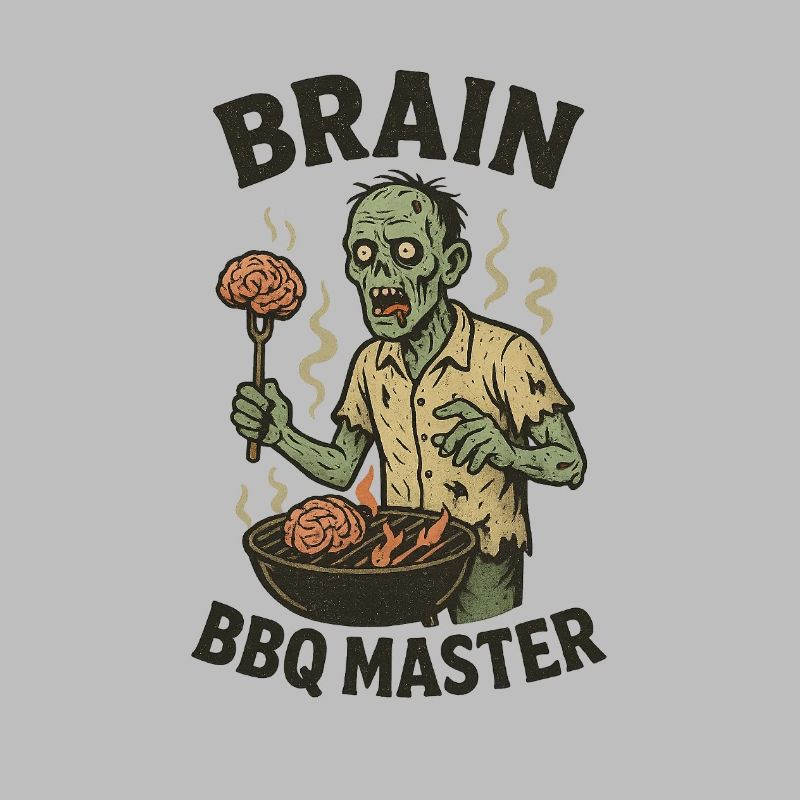 Zombie Grill Master Brain BBQ