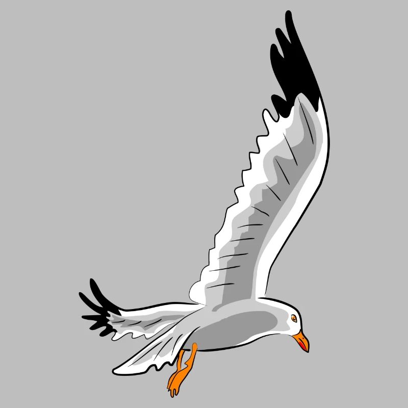 fliegende moewe vogel