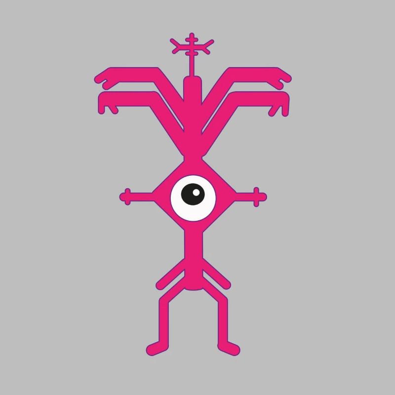 ElectroParty Impression Psyclops Magenta Violette White