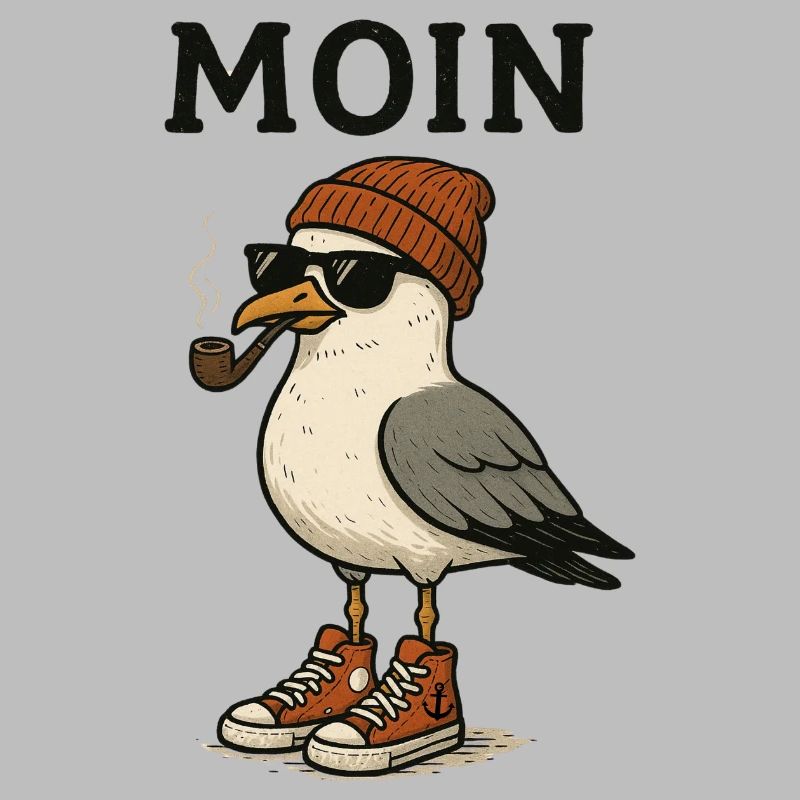 Moin Seagull Pygargue à queue blanche avec accessoires de style urbain