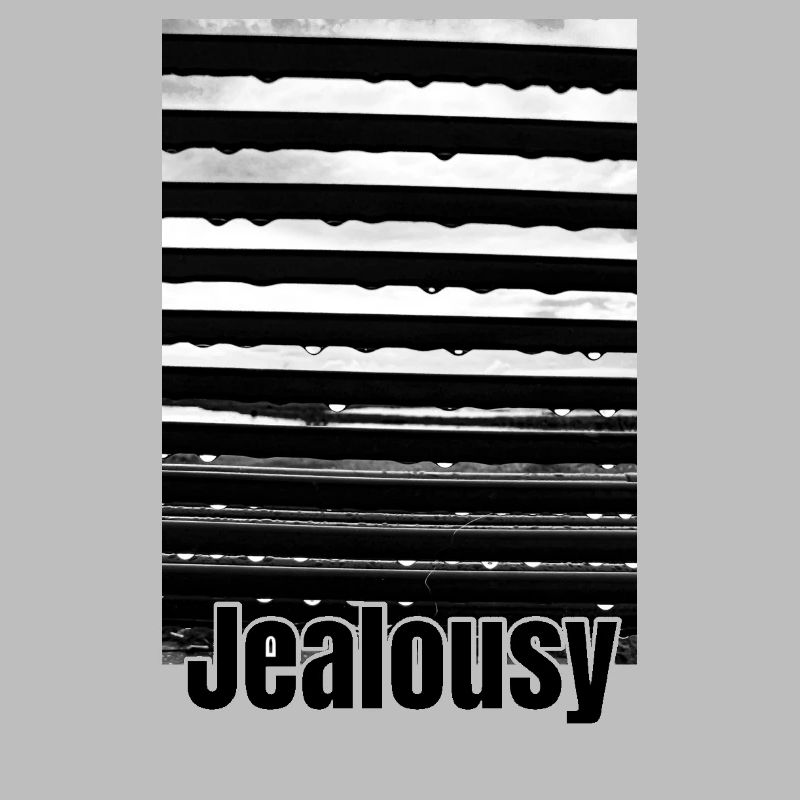 Black White Blinds Abstract