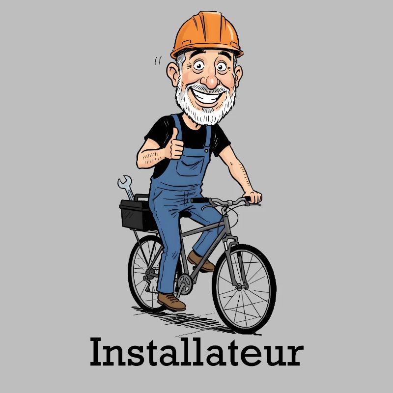 Construction Worker Bicycle Hero