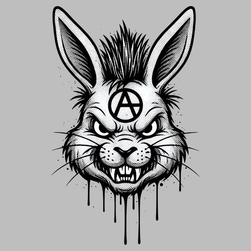 Heavy Metal Easter Bunny Rocker Easter Hardcore Bunny