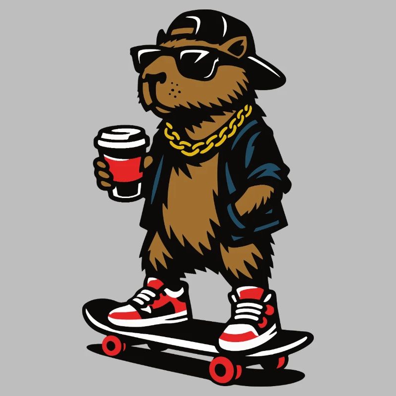 Colles Capybara Skateboard Coffee