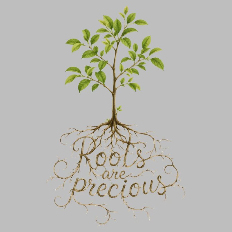 Roots Are Precious Tree Design