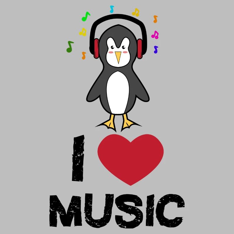 Cool Statement Herz Seevogel Pinguin Tier Vogel