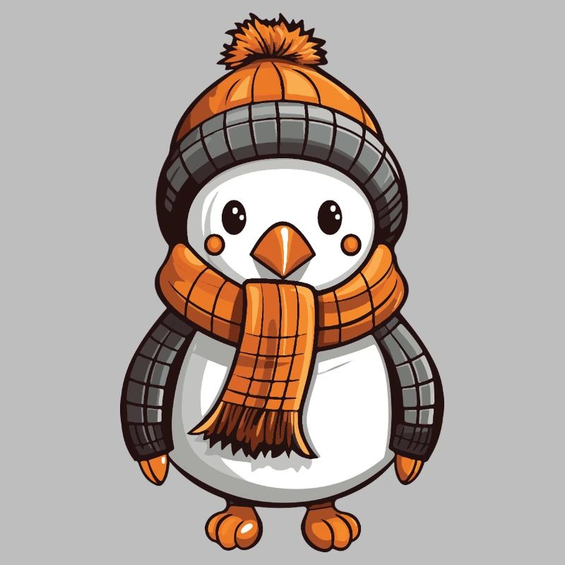 Penguin Comic Cute Winter