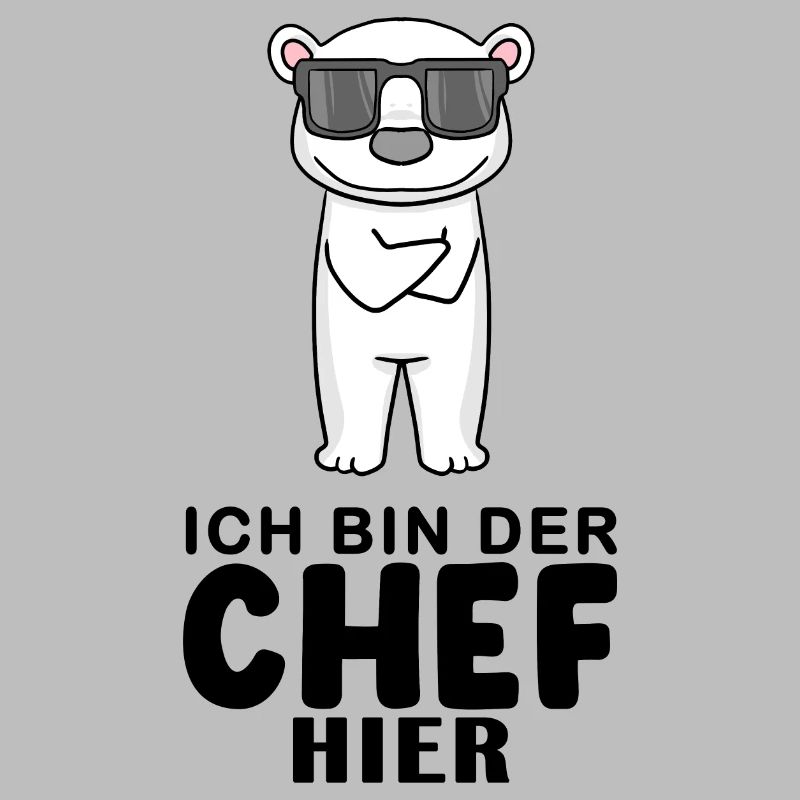 Chef Spruch mit Eisbär Motiv