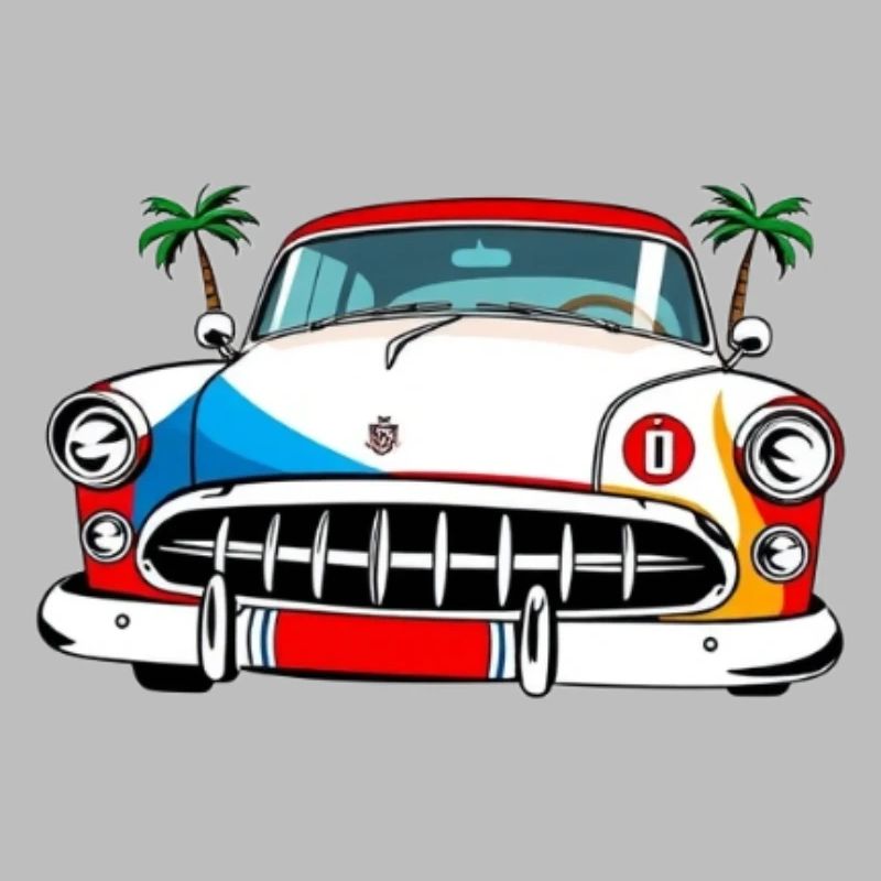 Palm Drive Oldtimer-Collage