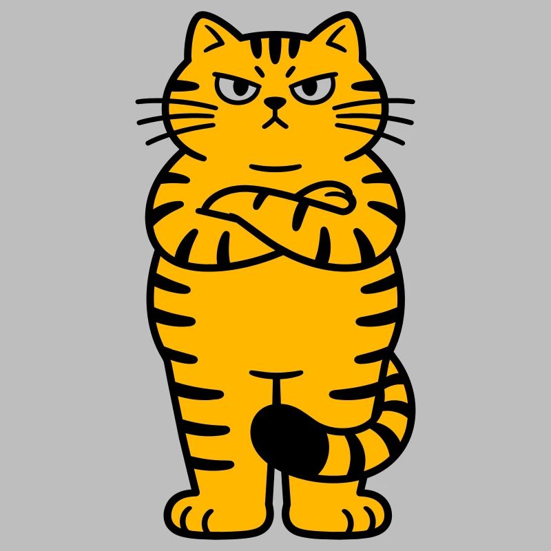chagrijnige kat comic