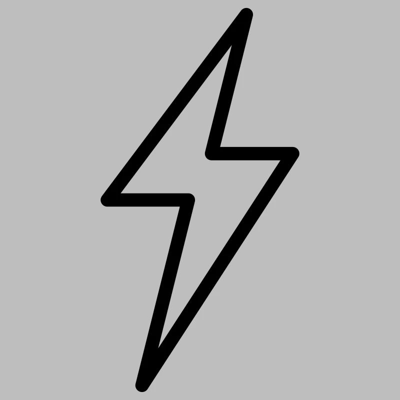 Lightning Symbol Outline Thunder Thunderstorm