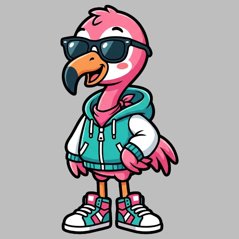 Flamant rose cool