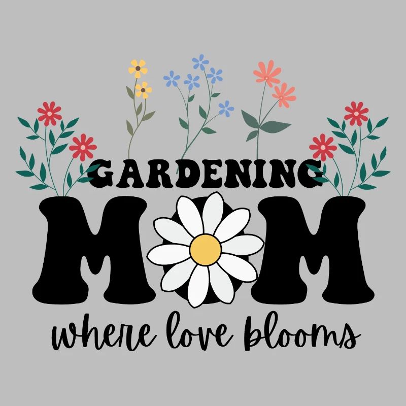 Gärtnernde Mutter, wo die Liebe blüht, Muttertag