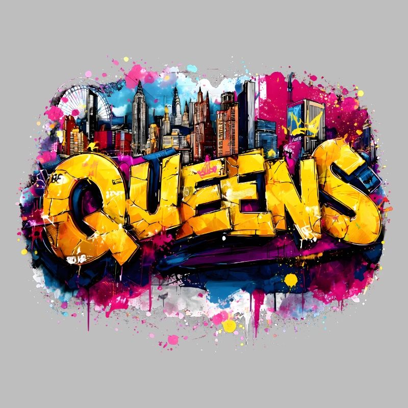 Queens Graffiti Skyline Color Explosion