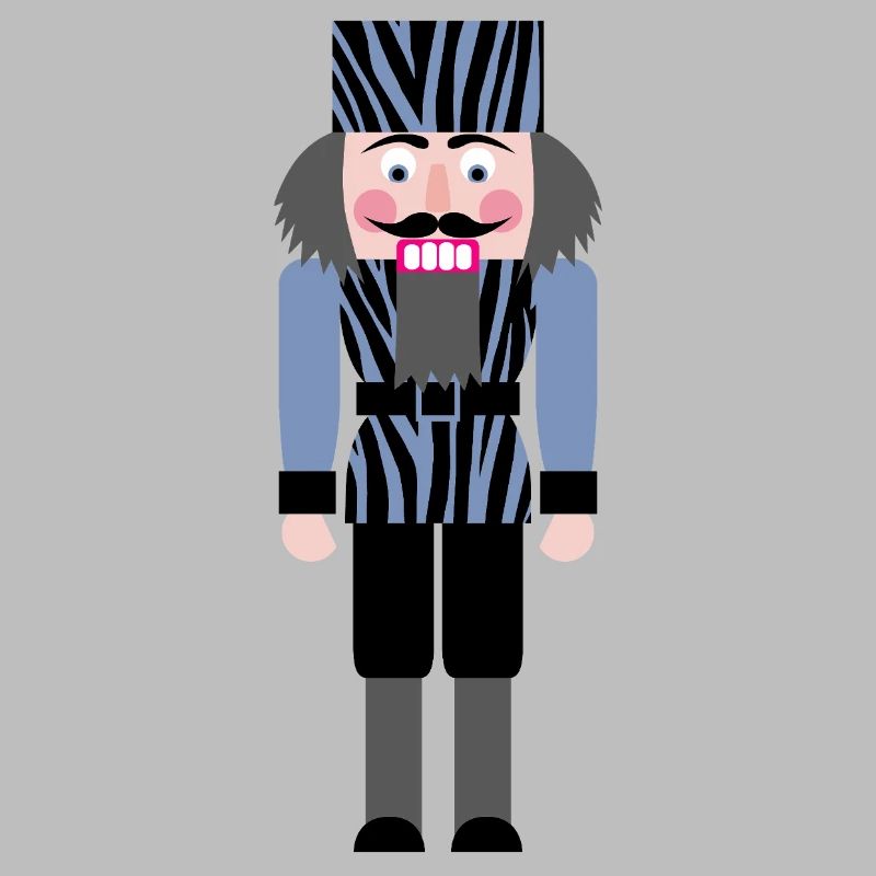 Nutcracker Zebra Pattern Christmas Decoration Advent