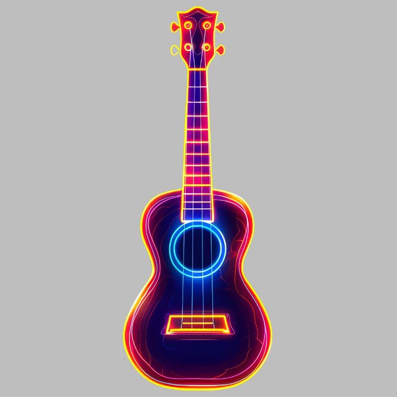 Ukulélé Synthwave rétro
