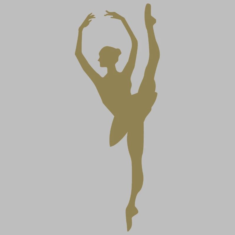 Minimalist Ballet Dancer Silhouette