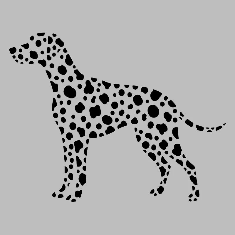 Dalmatian Silhouette Dots Design