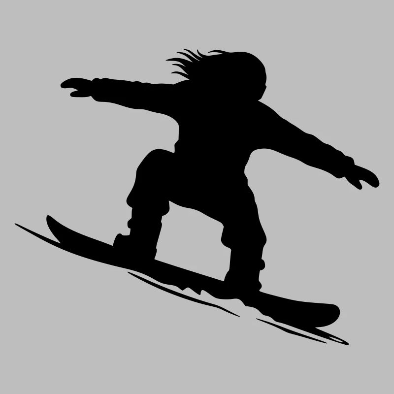 Snowboarder Silhouette - Color Variable