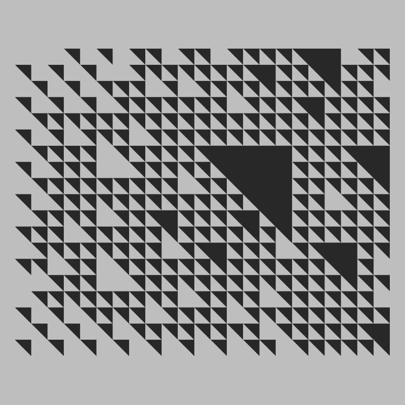 geometric triangles pattern design