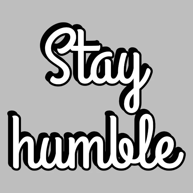 Typographie du script Stay Humble