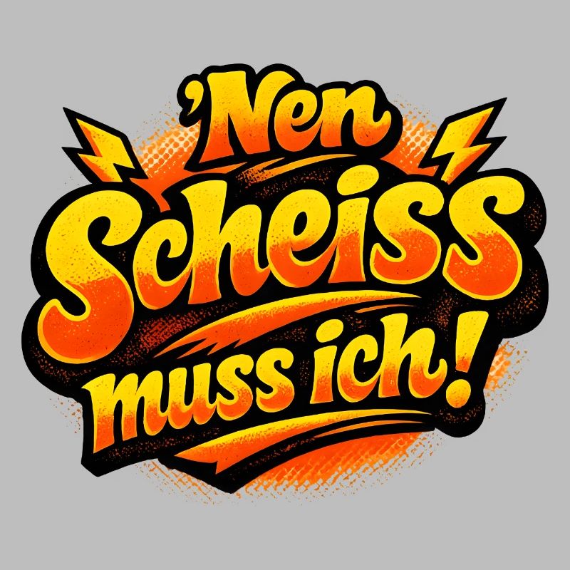 Nen Scheiss Muss ich retro comic