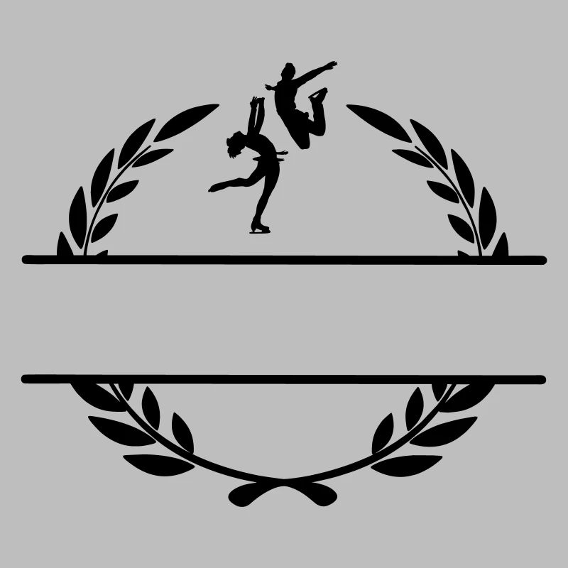 Eistanz oder Eiskunstlauf im Lorbeerkranz