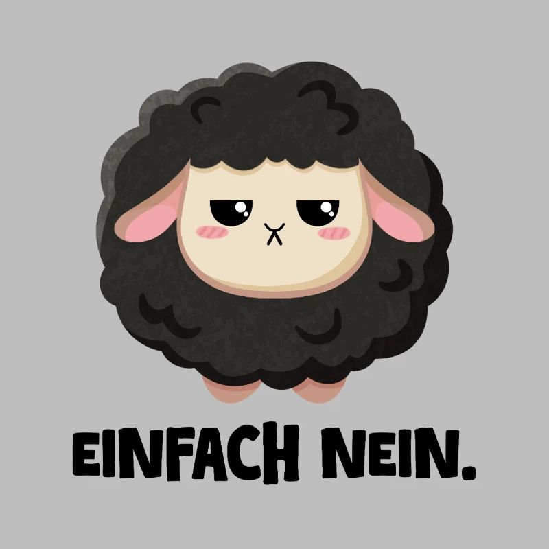 Grumpy Schaf Einfach nein