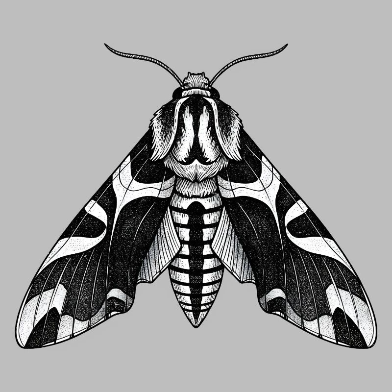 Moth Shadow Pattern Moth Black Moth