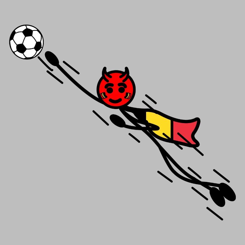 Flying Red Devil Held Keeper