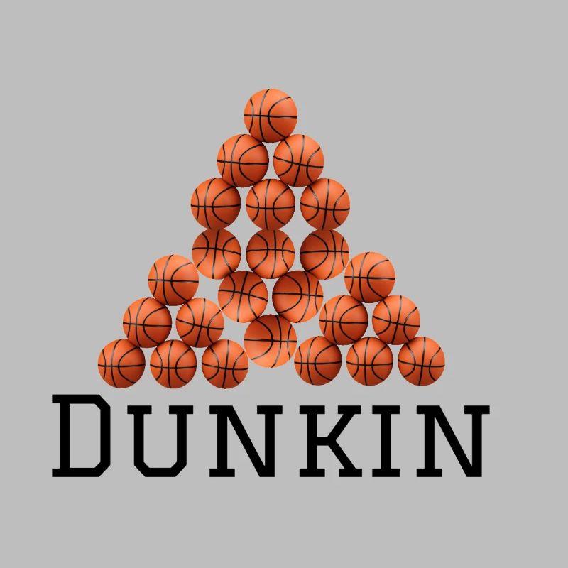 Logo pyramidal de basket-ball