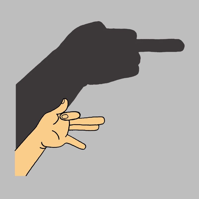 Schatten eines Hundes oder nicht