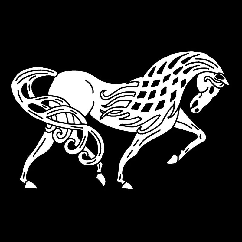 Keltisches weißes Pferd