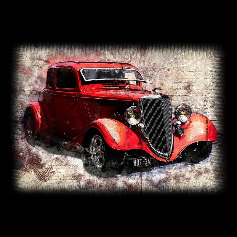 Nostalgic Old American Dream Car