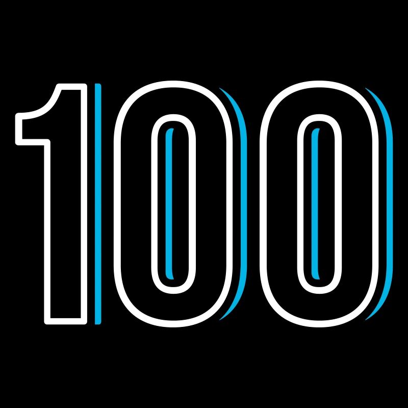 Nummer 100 - Einhundert - Hundert