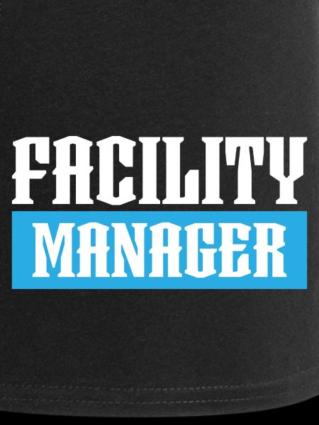 tshirt facility manager noir