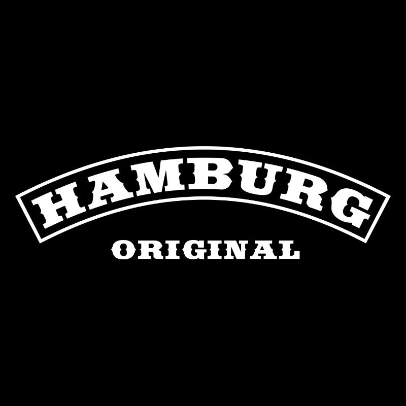 Hamburg Original Patch Design en blanc
