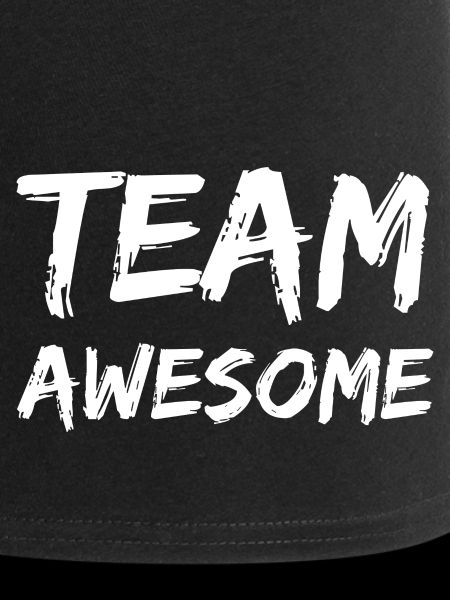 Lettrage de l’équipe Awesome