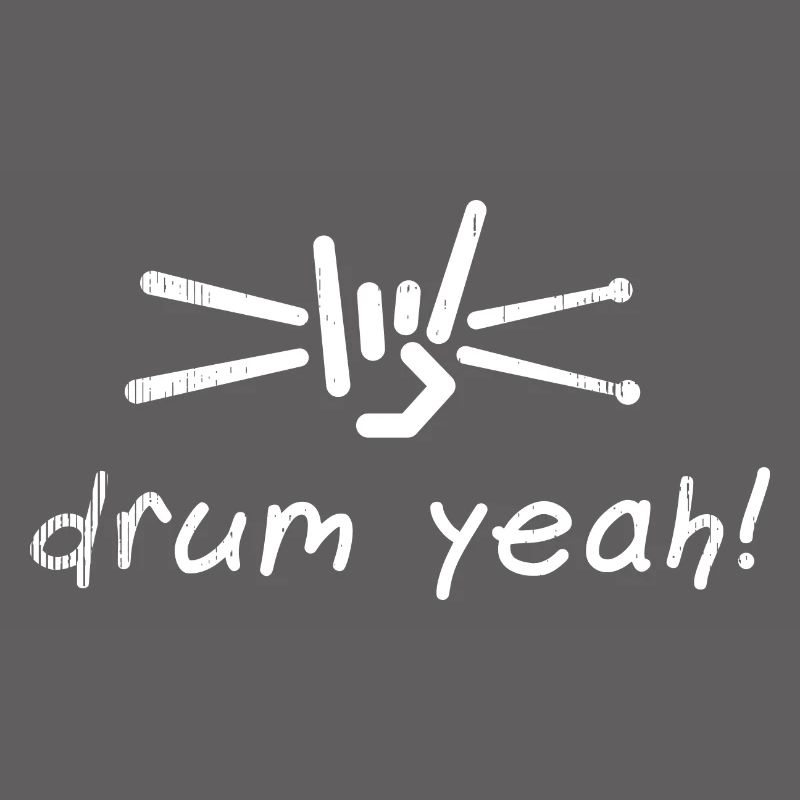 Drum Yeah! Energetic Drum Pattern Illustration
