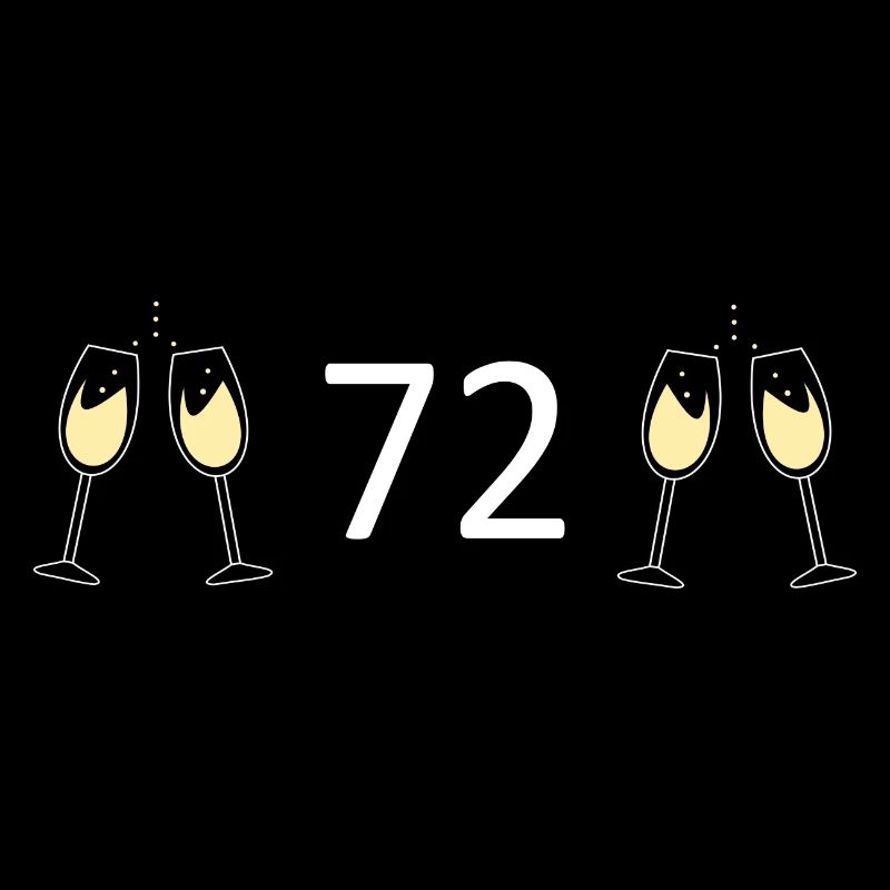 72e anniversaire 72 ans Jubilé 72 Numéro 72