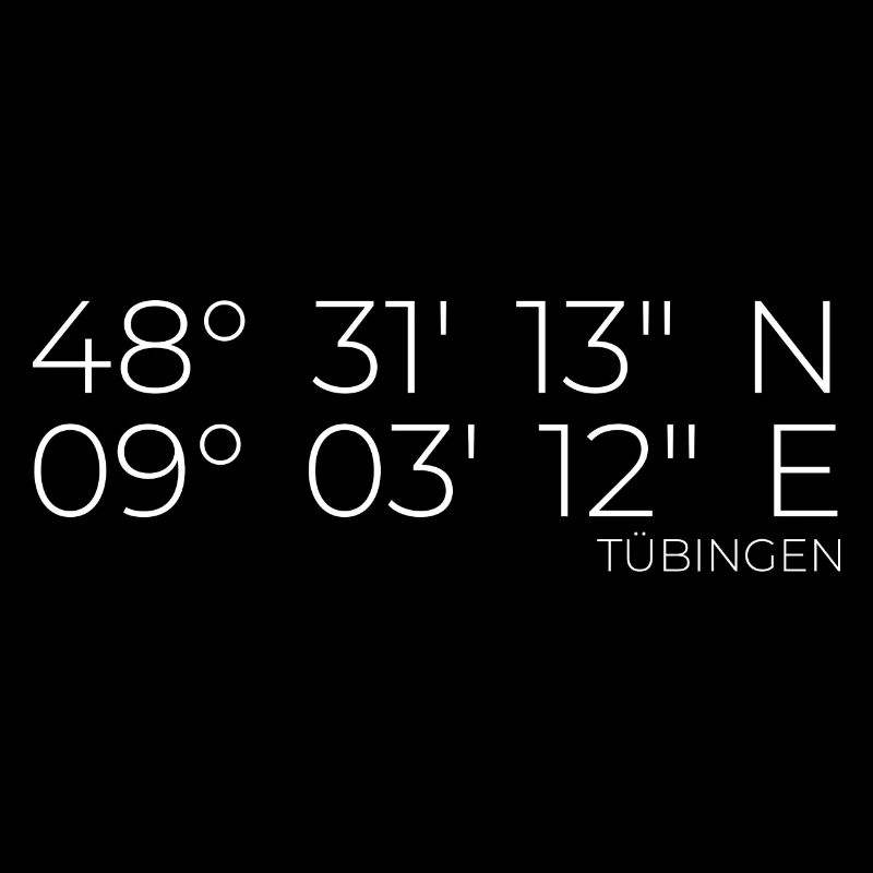 coordinates Tübingen