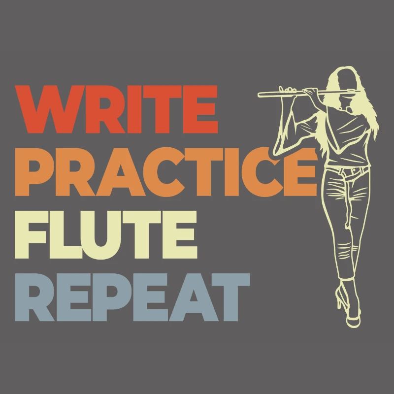 Write Practice Flute Repeat