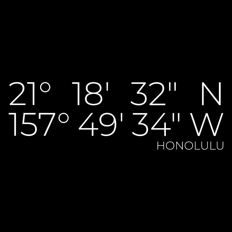 Coordinates: Honolulu, Oahu, Hawaii