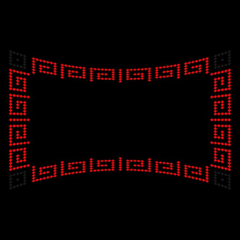 Frame pattern red